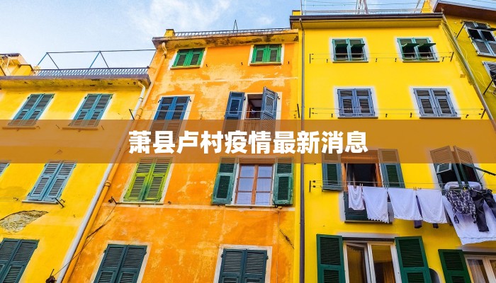 萧县卢村疫情最新消息