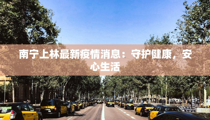 南宁上林最新疫情消息：守护健康，安心生活